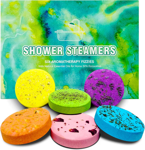 Shower Steamers Aromatherapy 6 PCS Bath and Body Works Restore Self Care Eucalyptus for Shower Bombs with Essential Oil Bubble Skincare Bath Stres...