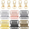 35 Pieces Swivel Clasps Lanyard Snap Hooks Swivel Snap Hooks Metal Keychain Clip Hooks Lobster Claw Clasps for Keychain Key Ring Crafts (White K, ...