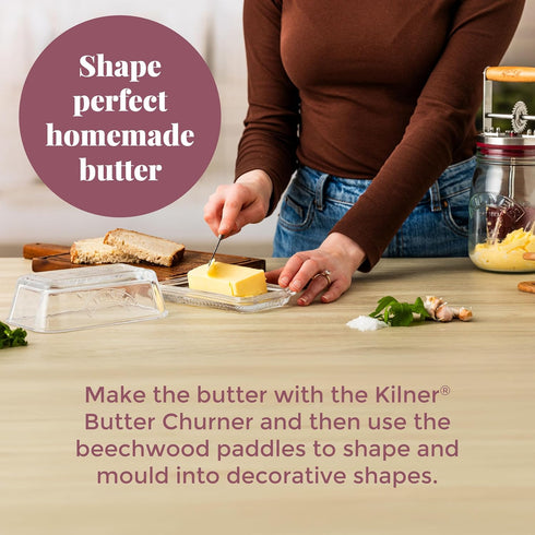 Kilner Beech Wood Butter Paddles | Set of 2...