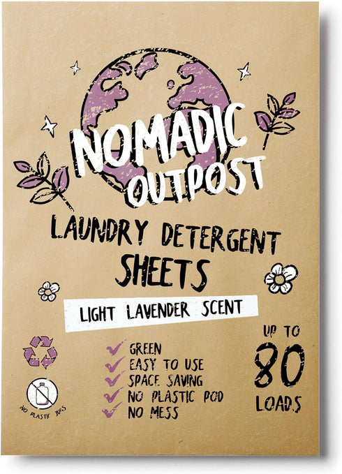 Eco-Friendly Laundry Detergent Sheets - Efficient, Clean, and Freshed, Washer-Friendly Soap Sheet - No Mess & Space-Saving Laundry Strips & Travel...