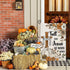 Fall Cross Garden Flags for Outside Decorations, Religious Cross Fall for Jesus with Pumpkins Maple Leaves Small Yard Flag, Harvest Autumn Thanksg...