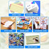 Clear Index Card Storage Holder for Desk, Acrylic Small Cards Holders Postcard Stand Display Rack, Fit 3" x 5" Cards...