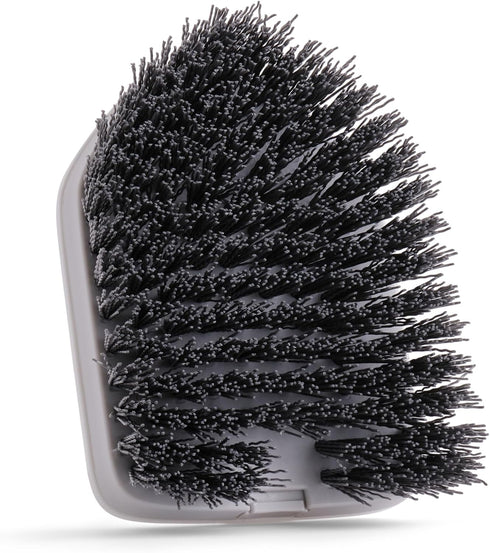 Replacement Bristle Brush Head Scrubber Refill for Extendable Tub Tile Shower Scrubber for Cleaning Non-Scratch (1x Bristle Brush Gray)...