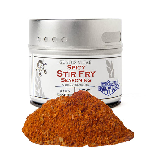 Spicy Stir Fry Seasoning | Authentic Artisanal Spice Blend | All Natural, Non GMO | Hand Made in Small Batches | Made in USA | Sustainably Sourced...
