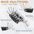Voro Motors 2 Packs Bike Multifunction Tools, Bike Tool Kit 12 In 1 Lightweight Stainless Steel Bicycle Multi tool,Safety Locking, Survival Gear W...