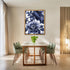 Posterizer 1 pcs-big lush navy blue flowers-chic aesthetic-Floral & Botanical Art-Abstract & Modern Art-Decor for Home & Office- UNFRAMED Wall Art...