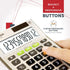 Desktop 12-Digit Business Calculator with Dual Power, Solar and Battery, for Basic, Finance and Tax Calculations, Desk Calculators for School or O...