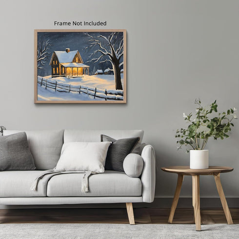 Posterizer 1 pcs- quaint old village-building in the nature 4-Landscape & Nature Art-Floral Botanical Art- Decor for Home & Office- unframed wall ...