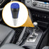 Gear Shift Knob - Car Inner Gear Shifter Knob - for Toyota Tundra 2007-2021 Faux Leather Plastic Blue - 1 Pc...