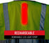 Coast SV300 Rechargeable Lighted High Visibility Safety Vest, Dual Mode, Zip Front, 2 Pockets, 2 Mic Tabs, Meets ANSI/ISEA Standards, 360 Visibili...