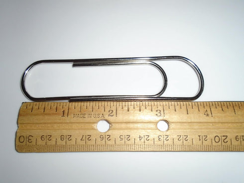 4" Inch Mega Large Jumbo Giant Big Paper Clips Massive Mega 25 Pack 100mm, Silver...