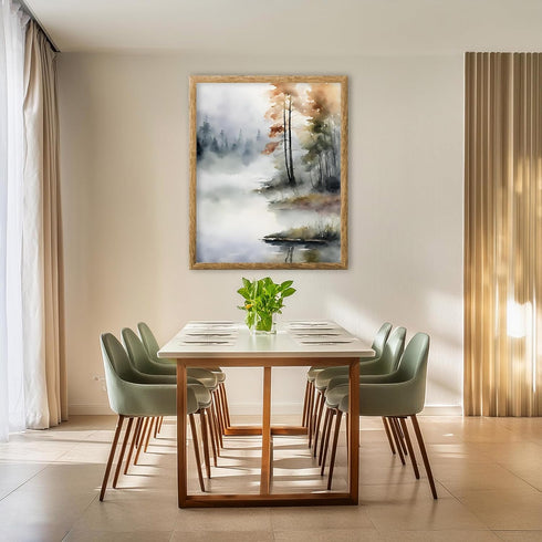 Posterizer 1 pcs- trees and jungle-nature scene style 6-Landscape & Nature Art-Floral Botanical Art- Decor for Home & Office- unframed wall art...