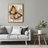 Posterizer 1 pcs- Orange butterfly with flowers-Art for Animal Lovers- Gift for Men Women Entrepreneur Teens-Living Room Bedroom Decor- unframed w...