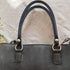 Semetall Purse Handles 2 Pcs 0.5'' Wide 15.7" Length Handbag Handles Black PU Leather Purse Strap with Button for Handbag and Handbag DIY Making A...
