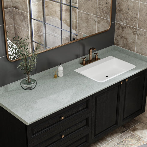 Light Green Granite Marble Contact Paper for Kitchen Countertops Granite Terrazzo Wallpaper Peel and Stick Waterproof Removable Vinyl Wall Paper R...