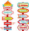 20 Pieces Circus Carnival Party Direction Signs Decor Circus Welcome Signs for Birthday Showman Themes Party Decoration Accessories...