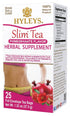 Hyleys Slim Tea Pomegranate Flavor - Weight Loss Herbal Supplement Cleanse and Detox - 25 Tea Bags (1 Pack)...