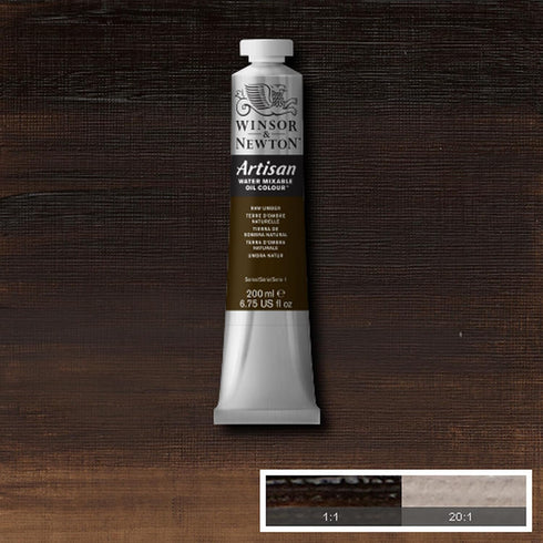 Winsor & Newton Artisan Water Mixable Oil Colour, 6.75-oz (200ml), Raw Umber...