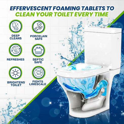 True Fresh Toilet bowl cleaner tablets 24 Pack, 1 year supply of cleaning and Deodorizing your toilet...
