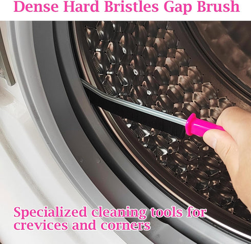 4 Pcs Hard Bristle Crevice Cleaning Brush, Multifunctional Gap Cleaning Brush Tool for Household Use, Grout Cleaner Brush Kitchen Bathroom Gap Bru...