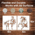 Horse Stencils for Painting On Wood Reusable Horse Art Crafts Templates Plastic Farmhouse Wood Burning Stencils for Wall Canvas (Horse)...