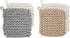 Mud Pie Crocheted Pot Holders, Taupe (8"" x 8""")...