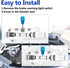 Brake Proportioning Valve Bleeder Tool Combination Valves Compatible with DISC/DISC and DISC/DRUM PV2/PV4 AC Delco 172-1353, 172-1371, Blue...