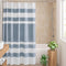 Madison Park Shower Curtain Waffle Weave Striped Pieced Design Fabric Shower Curtains for Bathroom with 3M Scotchgard Moisture Management Premium ...