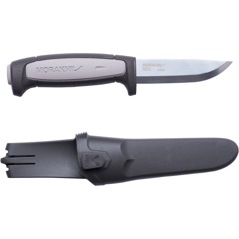 Morakniv Craftline Robust Fixed-Blade Knife with Carbon Steel Blade and Combi-Sheath, 3.6 Inch...
