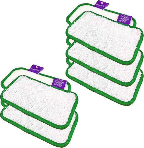 Clean Co. 10 Steam Pocket Mop Pads Compatible Replacement Pad for Shark Sonic Duo XTCRU500 KD450W KD400W KD450W SP1000, ZZ500, ZZ510...
