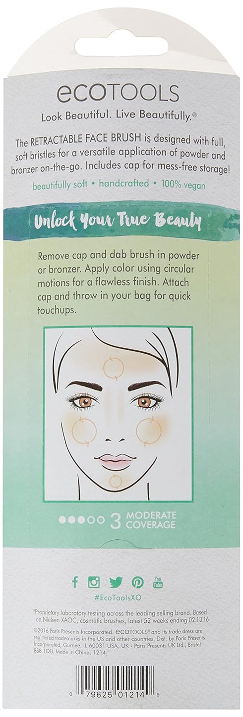 Ecotools 1214 Make-Up Brush Kabuki Retractable 2 Count (Pack of 1)...