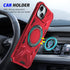 for iPhone 15 Plus Case with Screen Protector+360°Ring Holder Stand+Camera Lens Protector,Compatible with MagSafe,Dual Layer Protective Sturdy Mag...