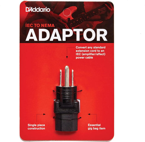 D'Addario Accessories IEC to NEMA Plug Adapter (North America)...