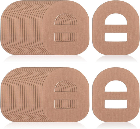 50 PCS-Adhesive Patch for Omnipod, Pre-Cut Shower Waterproof Adhesive Tape, Split Backing Long Fixation for Your Glucose Monitor Sensor...