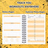 3 PCS Fitness tracker journal Portable fitness workout notebook 90-Day Perfect Workout Planner for Tracking Your Daily Progress,5.5 x 3.93 inch...