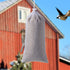 Shihanee 6 Pieces Wild Bird Finch Sock Feeder Bird Seed Sock Bird Feeder Net Thistle Seed Socks Bird Food Finch Sock for Wildlife(White)...