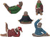 Yoga Sloth Figurines in Ugly Christmas Sweaters 3" - Polyresin Mini Statue for X-mas Home Decoration, Secret Santa White Elephant Gift Exchange...