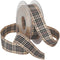 Morex BlackBerry Plaid Ribbon, 1-Inch by 22-Yard Spool, Natural...
