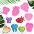 85Pcs Epoxy Resin Molds Kit, Doctor Badge Reel Silicone Molds for Resin Epoxy Casting Molds with Hole, Keychains, Jump Ring and Screw Eye Pins for...