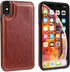 iPhone Xs Max Wallet Case with Card Holder,OT ONETOP Premium PU Leather Kickstand Card Slots Case,Double Magnetic Clasp and Durable Shockproof Cov...