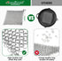AMAGABELI GARDEN & HOME 10”x10” Stainless Steel Cast Iron Cleaner Chainmail Scrubber for Cast Iron Pan Skillet Cleaner for Dishes Cast Iron Pot Co...