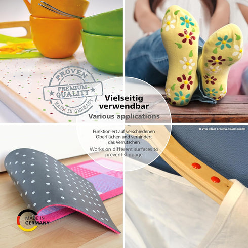 Viva Decor ABS Sock Stop (2.77 Fl oz, Pearl Grey) - Fabric Paint for Non-Slip Socks, Bath Mats & More - Latex-Free, Water-Based, Washable - for Gr...