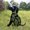 Dog Garden Stake Metal Yard Decor Black Dog Silhouette Garden Statues for Yard Outdoor Lawn Patios Garden Decoration...