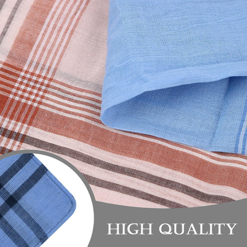 Men's Handkerchiefs 12 Pack Soft Handkerchiefs for Men Premium Assorted Mens Pocket Square Gents Hankies, Gifts for Men Women...