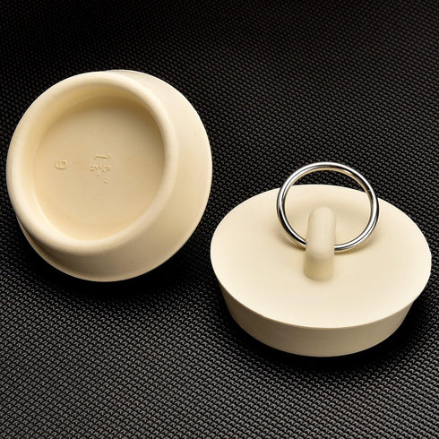 Hestya 4 Pieces Rubber Drain Stopper Set Bathtub Sink Stopper Drain Plug with Hanging Ring for Bathtub, Kitchen and Bathroom(1-1/8, 1-3/8,1-5/8, 1...