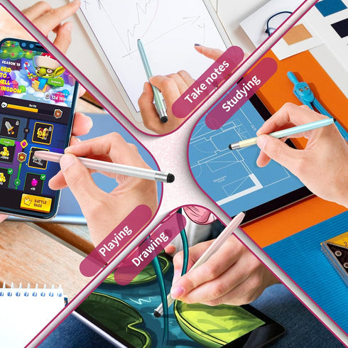 Stylus Pen for Touchscreen, 10Pcs High Sensitivity & Precision Capacitive Stylus Pen for iPad, iPhone, Android Smartphone, Tablets and All Univers...
