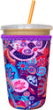 Koverz Iced Coffee Sleeve, Insulated Neoprene Cup Sleeve, Fits a 24 Oz. Coffee Cup, Washable and Reusable, Iced Coffee Accessories, Medium Paisley...