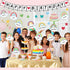 65 Pcs Birthday Bulletin Board Set Rainbow Classroom Happy Boho Birthday Chart Cutouts Decorations Decor Board for Classroom Home Calendar Bulleti...
