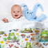 Cute Frog Baby Blanket Gifts Super Soft Swaddle Newborn Cozy Baby Receiving Blanket Stroller Throw Blanket for Crib 40x30 for Baby/Puppy...