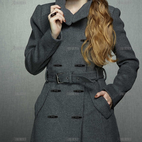 AUEAR, 40 Pack 50mm Wood Horn Toggle Buttons 2 Holes Wood Button for DIY Coat Clothes Decoration...